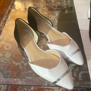 VINCE CAMUTO FLATS, leather and suede, size39/9